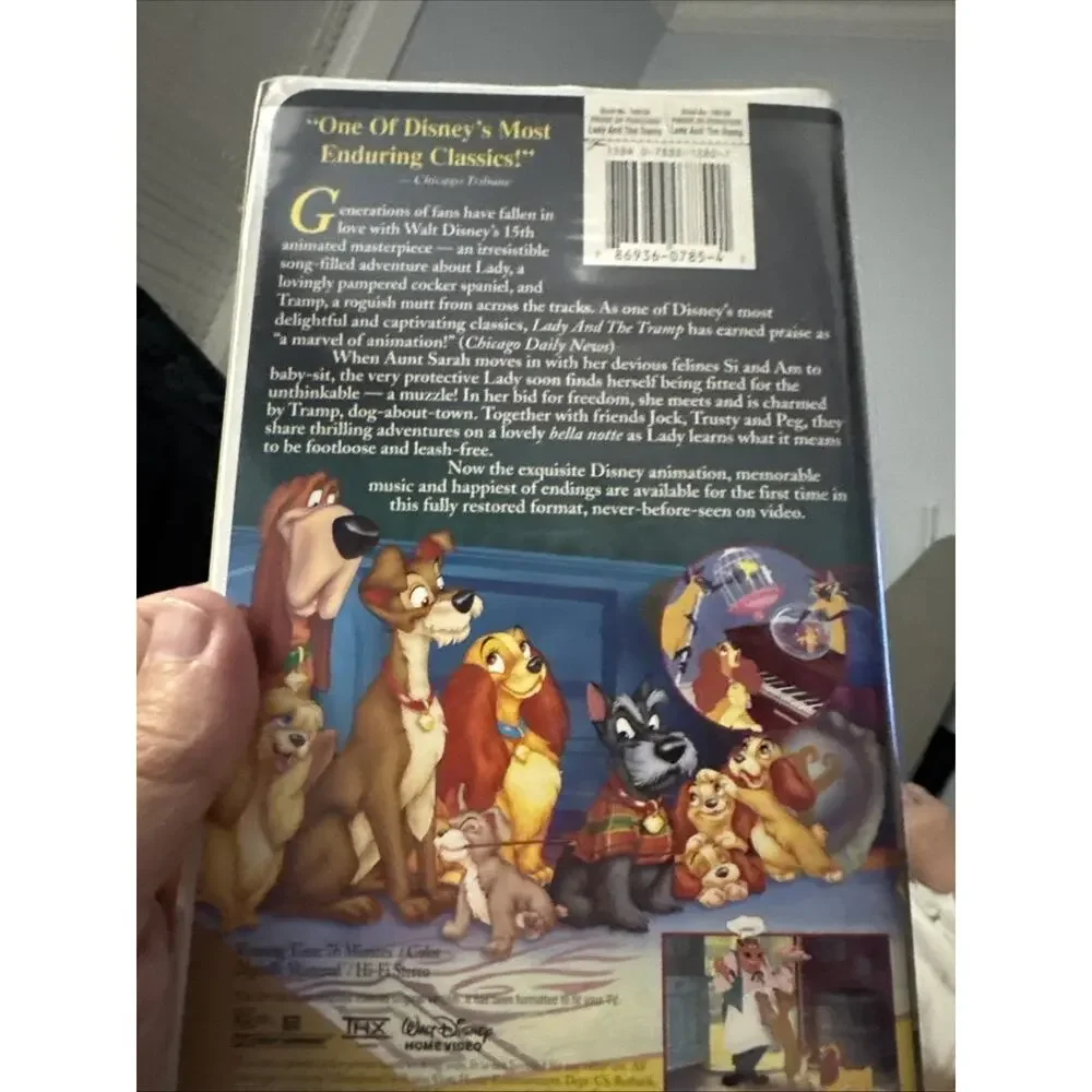 Walt Disney’s Lady and the Tramp VHS 1998 Masterpiece Collection Edition